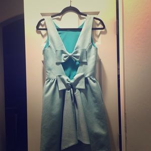 Anthropologie Tiffany blue party dress